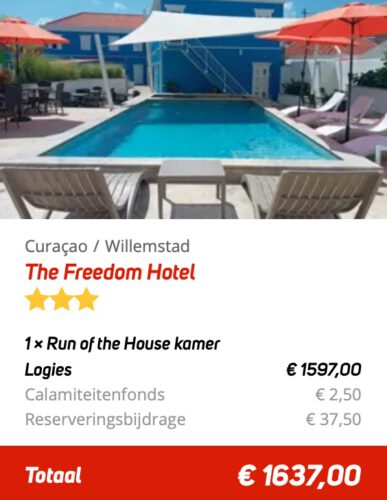 The Freedom Hotel | Goedkope vakantie Curaçao 